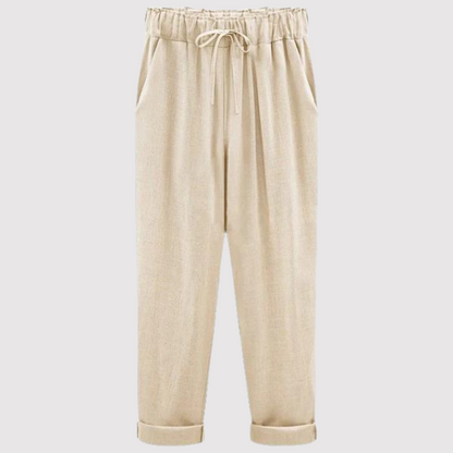 Agnes - Pantalon en coton et lin