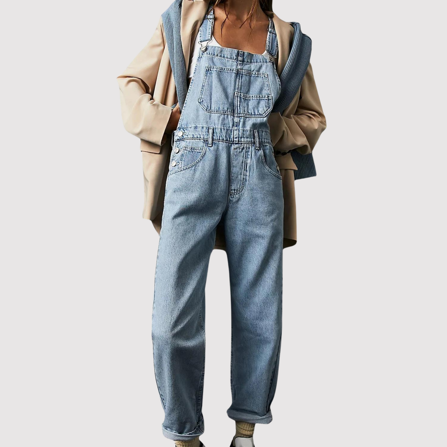 Constance - Pantalon d'ensemble en denim à jambe large