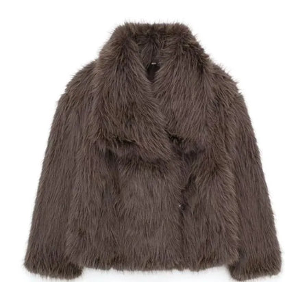 Kylee - élégant manteau d'hiver en fourrure