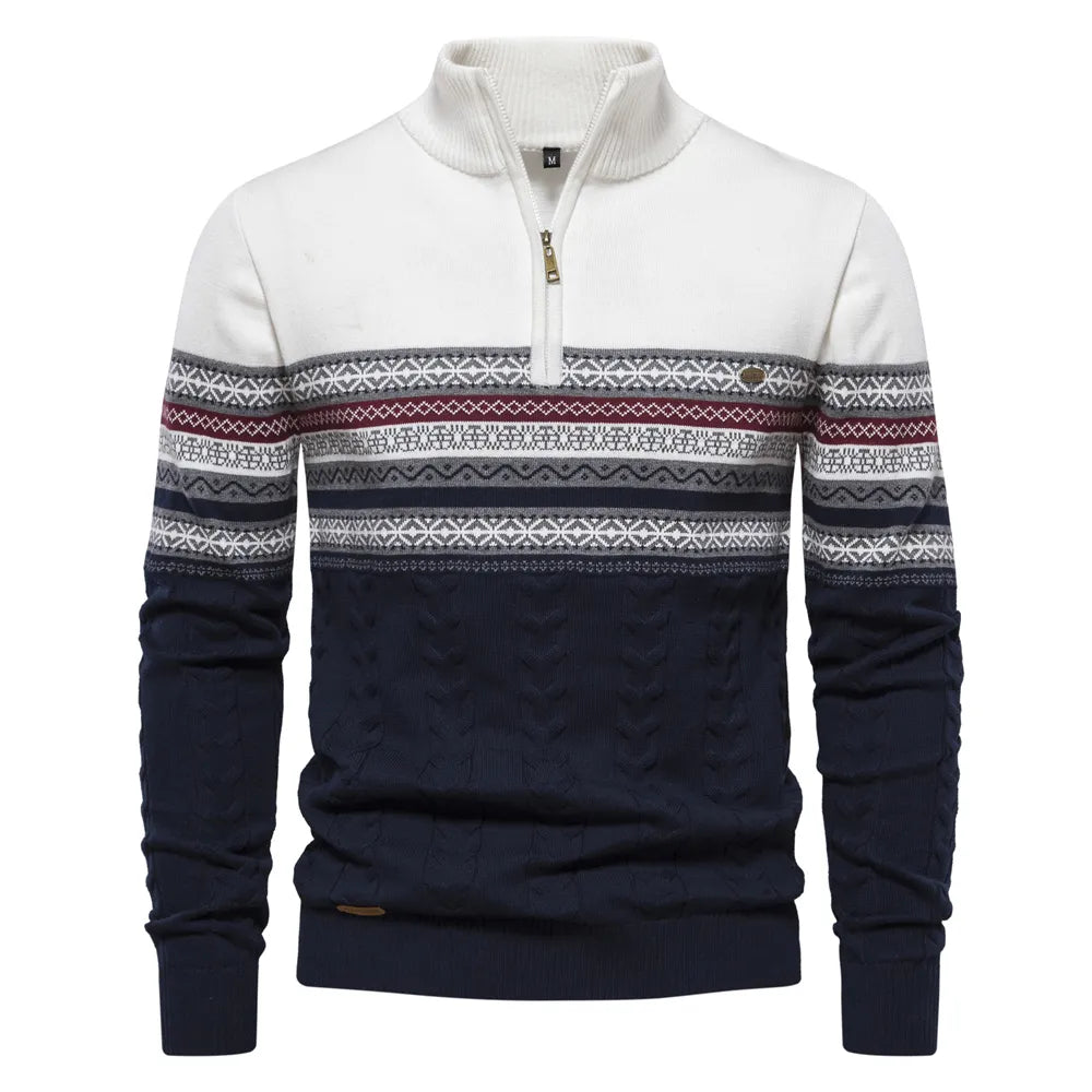 Yarvik Sweater | Pull à motif rétro pour hommes