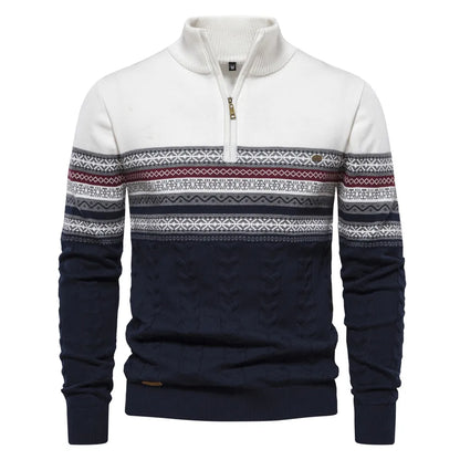 Yarvik Sweater | Pull à motif rétro pour hommes