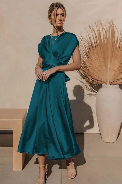 Lotte | Robe de soirée élégante en satin de soie