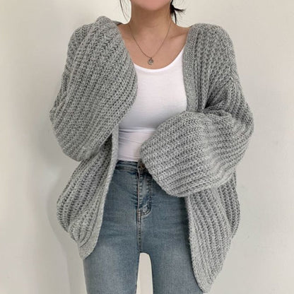 Sofia - Gilet Oversize en Maille Épaisse pour Femmes