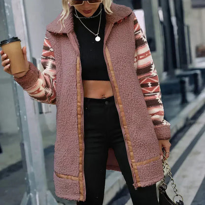 Lhotte - manteau de fourrure chaud