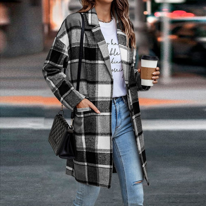 BethanysJacket I Veste à carreaux pour femmes