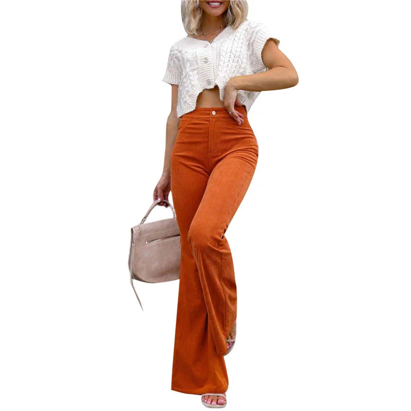 Pantalon évasé tendance pour femmes