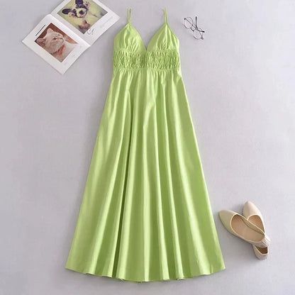 Emmeline - Robe d'été à col en V pour femmes