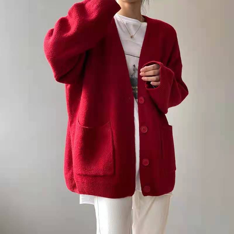 Cardigan à col en V