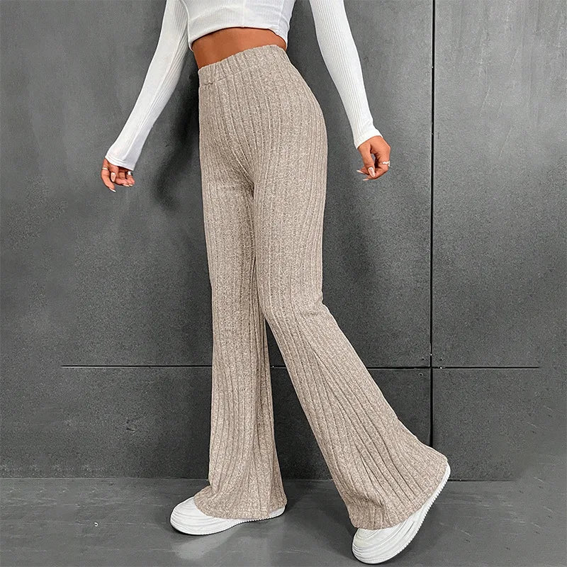 Eva | Pantalon palazzo côtelé | Chic décontracté | Tissu doux