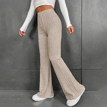 Eva | Pantalon palazzo côtelé | Chic décontracté | Tissu doux
