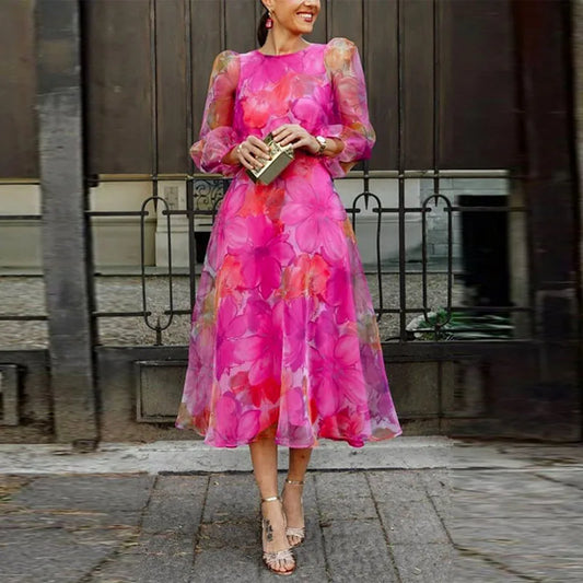 Lucy - Robe à motifs floraux