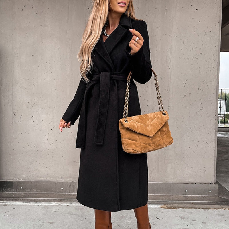 Manteau en laine élégant pour femme - Vera
