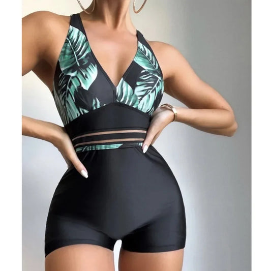Push Up Swimsuit Summer Sexy One-Piece Print (Maillot de bain push-up)