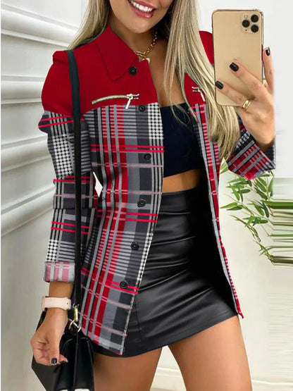 Michellen - Veste géométrique chic pour femme