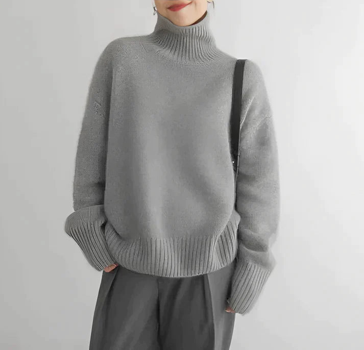 Sophie - pull à col roulé stylé pour le printemps