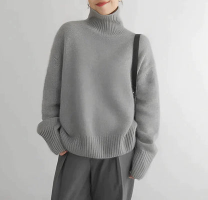 Sophie - pull à col roulé stylé pour le printemps