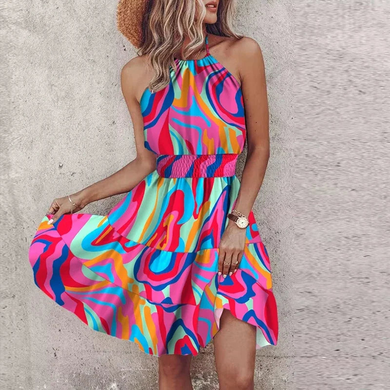 Robe élégante avec ceinture