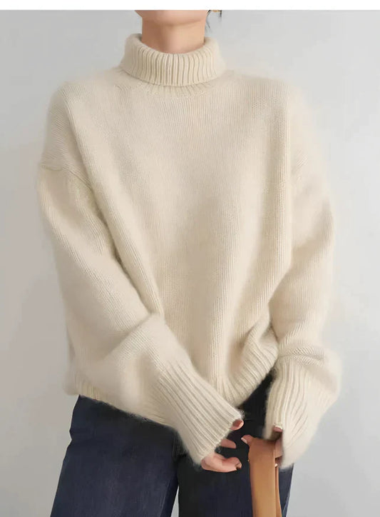 Sophie - pull à col roulé stylé pour le printemps