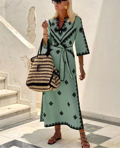 Ariah - Robe en lin de style vintage