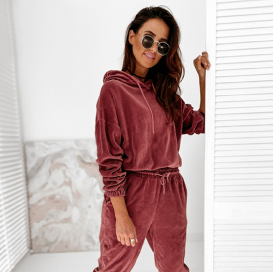 Anna Velvet Tracksuit | Soft & Tough
