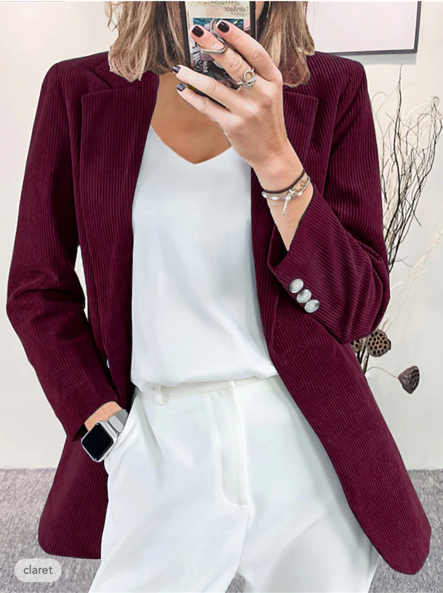 Brook - Veste formelle en velours côtelé