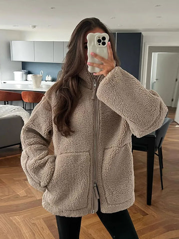 Honnête - Manteau en teddy plus chaud