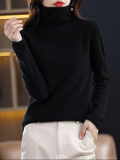 Helena – Pull Col Roulé Femme en Laine | Élégance Hivernale Chic