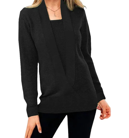 Aniek | pull en tricot unique avec col en V