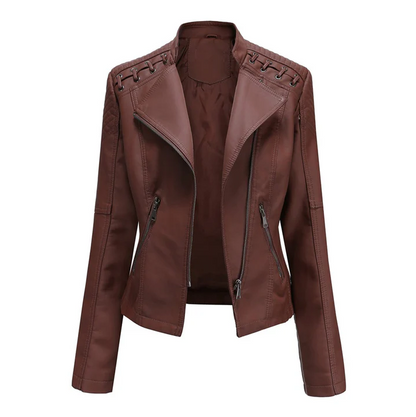 Marie - veste en cuir stylée