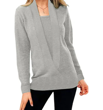 Aniek | pull en tricot unique avec col en V