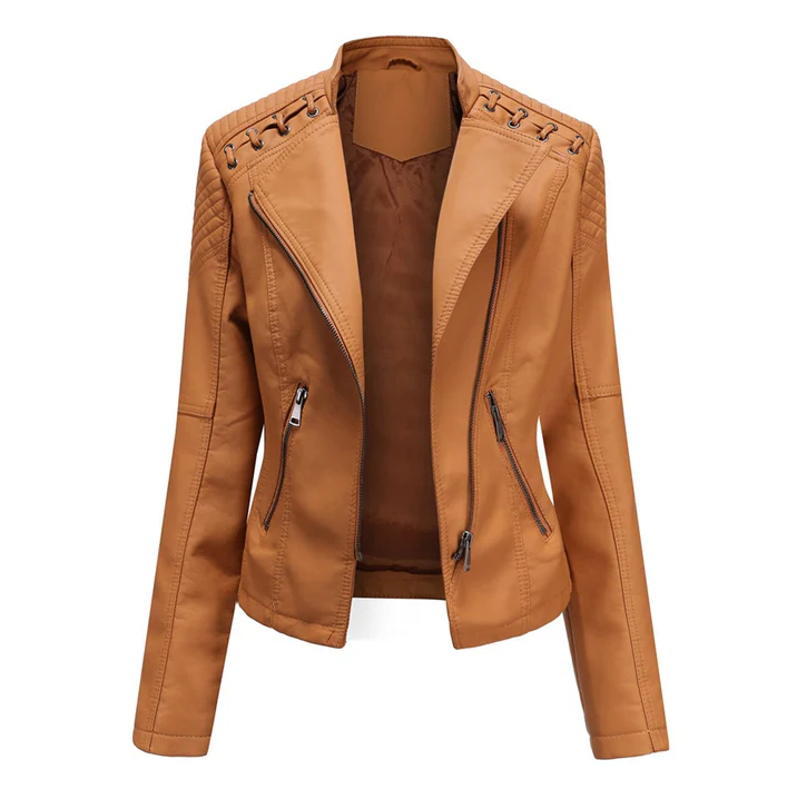 Marie - veste en cuir stylée