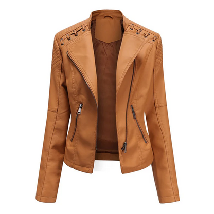 Marie - veste en cuir stylée
