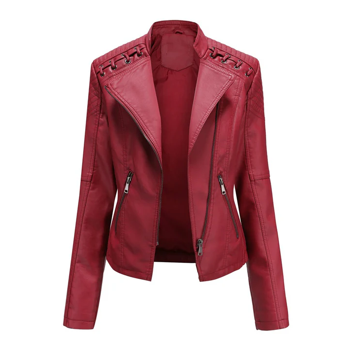 Marie - veste en cuir stylée