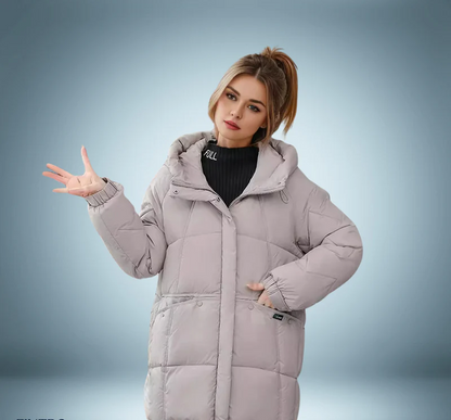 Doudoune à la mode en gris