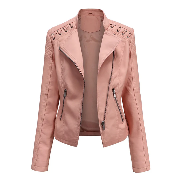 Marie - veste en cuir stylée