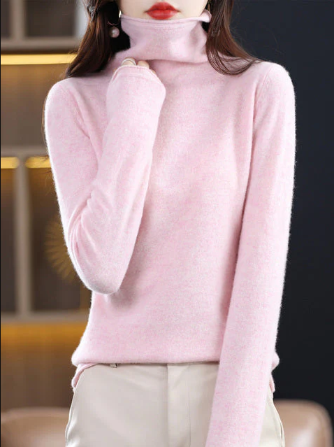 Helena – Pull Col Roulé Femme en Laine | Élégance Hivernale Chic