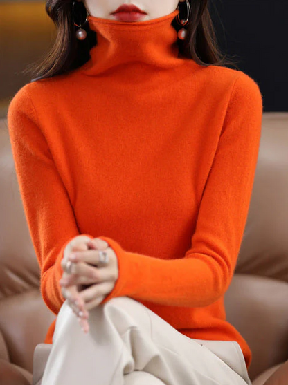 Helena – Pull Col Roulé Femme en Laine | Élégance Hivernale Chic
