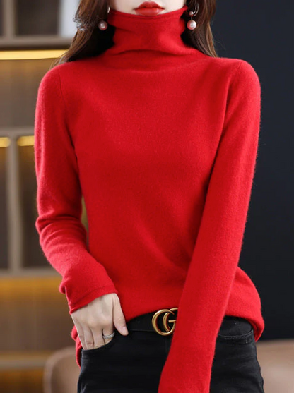Helena – Pull Col Roulé Femme en Laine | Élégance Hivernale Chic