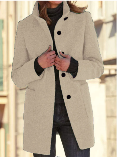 Manteau Felicity élégant et stylé avec boutons