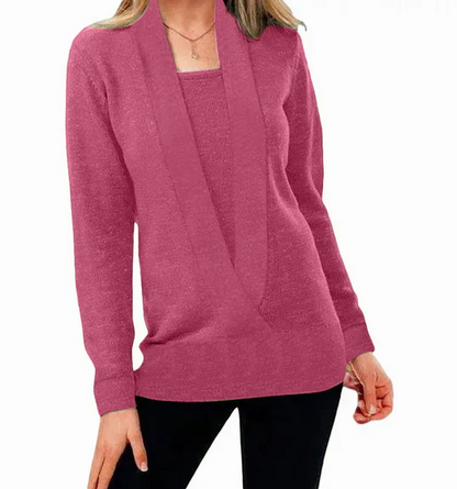 Aniek | pull en tricot unique avec col en V