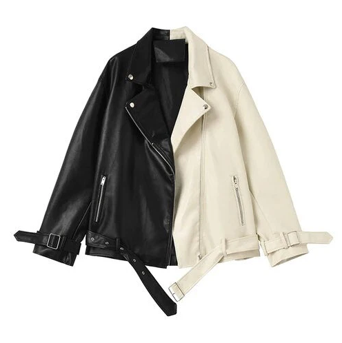 Maisie - veste bicolore unique pour femme au design moderne