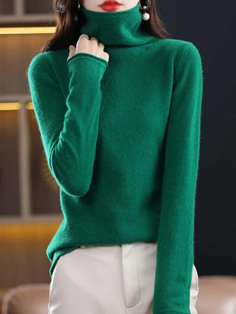 Helena – Pull Col Roulé Femme en Laine | Élégance Hivernale Chic