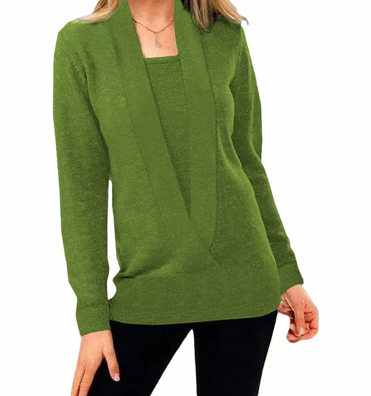 Aniek | pull en tricot unique avec col en V
