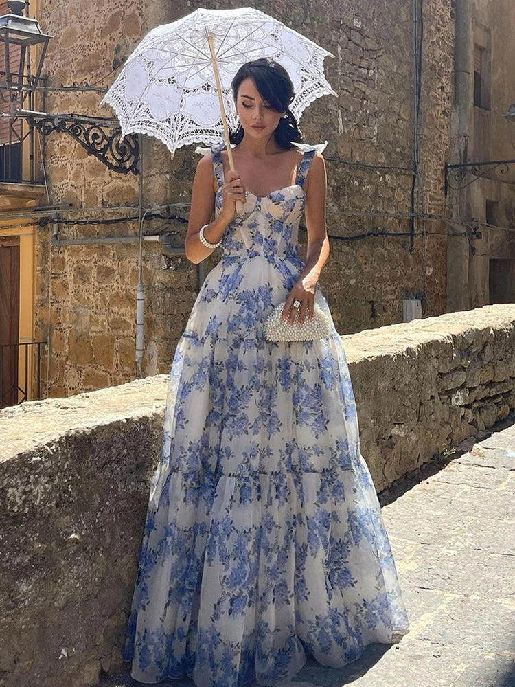 Betsy - Vintage Robe longue élégante sans manches