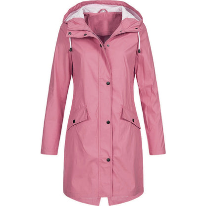 Veste imperméable jaune à capuche pour femmes | Parfaite pour les activités de plein air