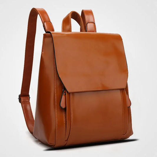 Carmine | Elégant sac à dos pour ordinateur portable en cuir PU - rembourré et pratique