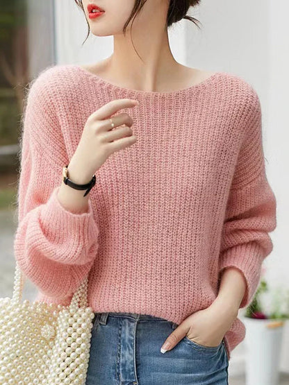 Maria - Pull transparent en cachemire avec coupe ample pour femme