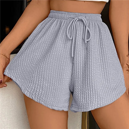 Elizabeth - Short à cordon de serrage et jambes larges