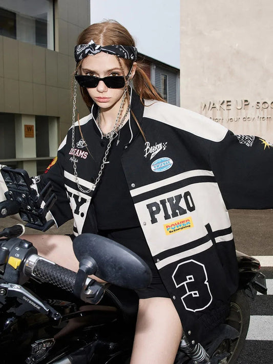 Nienke | Superbe veste de course avec badges et emblèmes