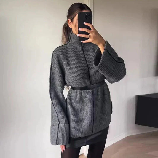 Hannah - Pull Automnal à Col Roulé Stylé pour Femmes